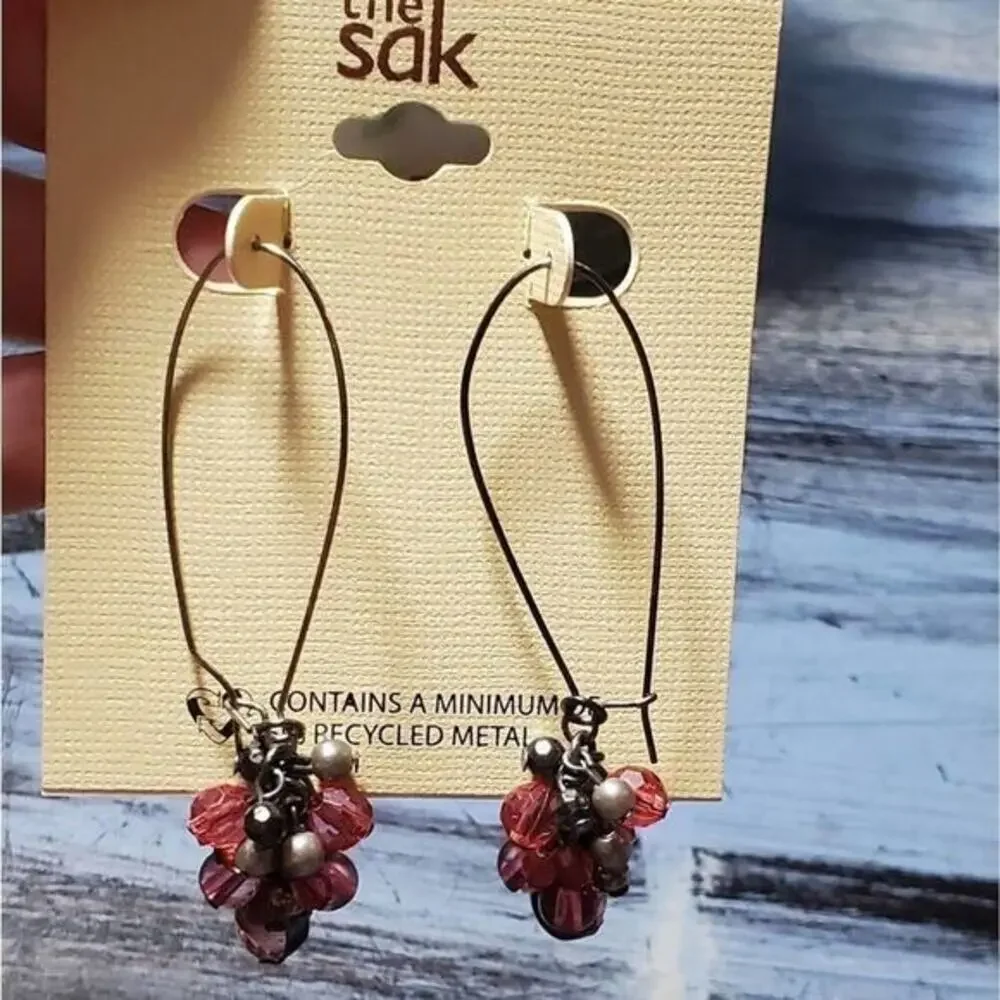 NEW the Sak jeweled chandelier earrings‎